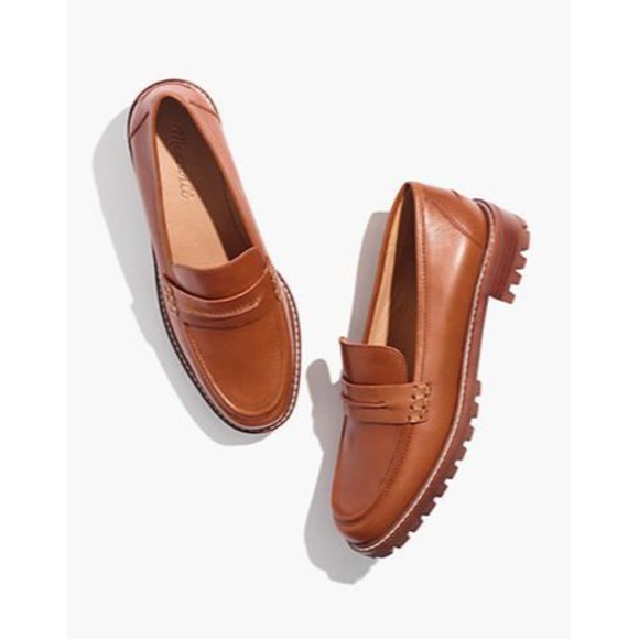 Madewell Shoes - Madewell The Corinne Lugsole Loafer in Dried Maple Leather